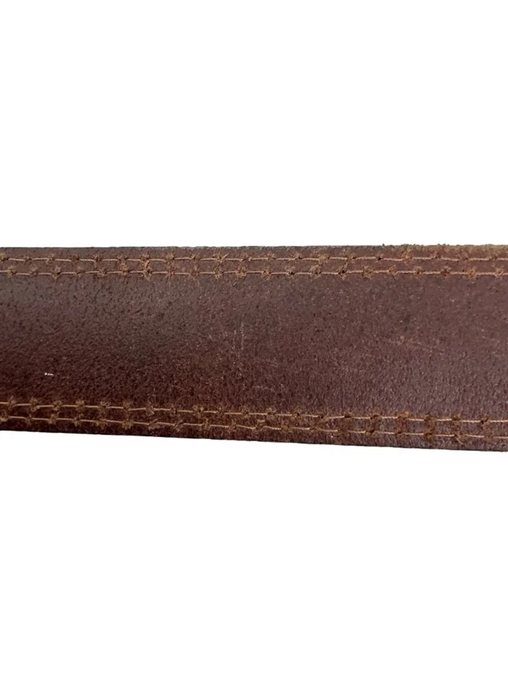 New Vatan Genuine Leather Classic Belt Metal Buckle Mens 46 Brown